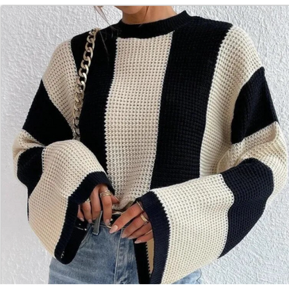 Maglione Tricot a Righe per Donna | Ideale per l'Autunno/Inverno