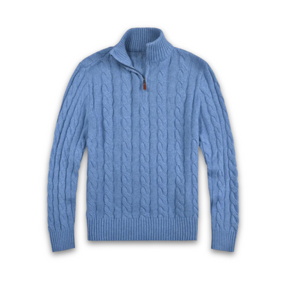 Maglione in con Mezza Zip da Uomo | Ideale per Autunno/Inverno