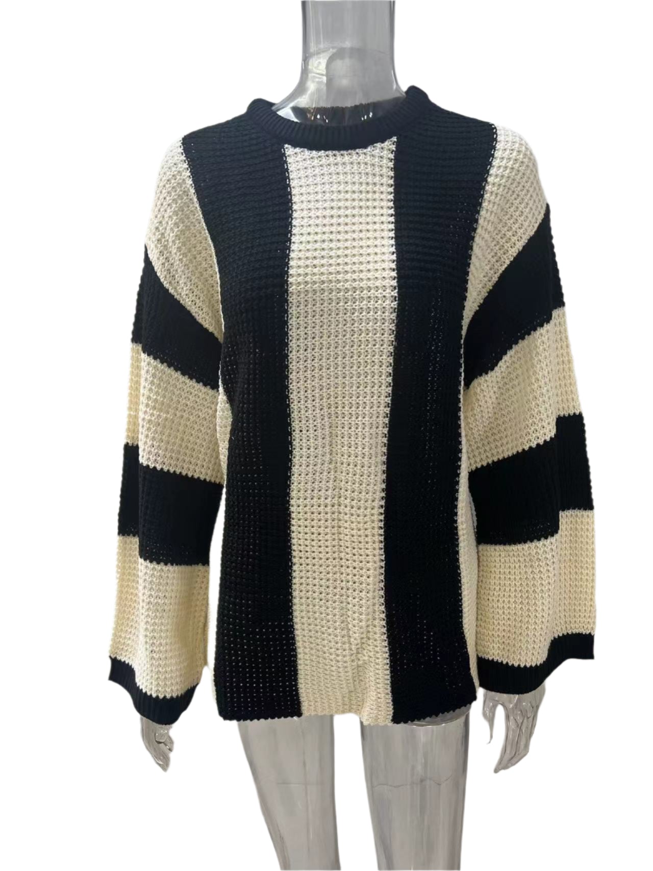 Maglione Tricot a Righe per Donna | Ideale per l'Autunno/Inverno